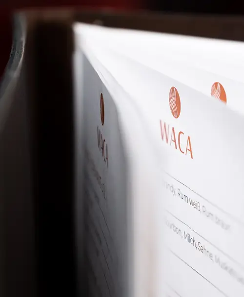 Detailansicht der Speisekarte des Restaurants 'WACA'